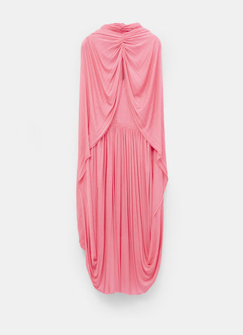 Full front – Draped dress in fluid crepe jersey, Céline (2017)