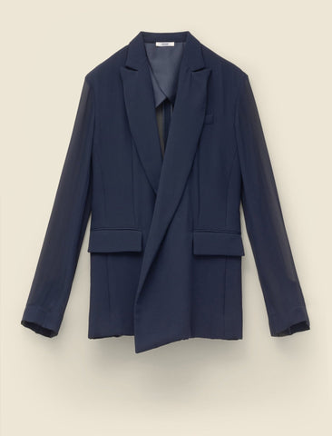 Light blazer in silk georgette