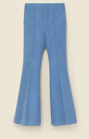 Flared trousers in casentino wool