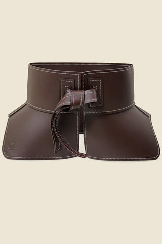 Basque belt in nappa calfskin